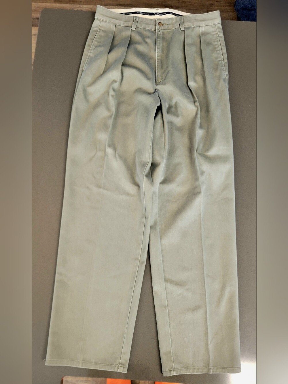 Vintage Polo Ralph Lauren Pleated Chino Pants Sage Green Chino